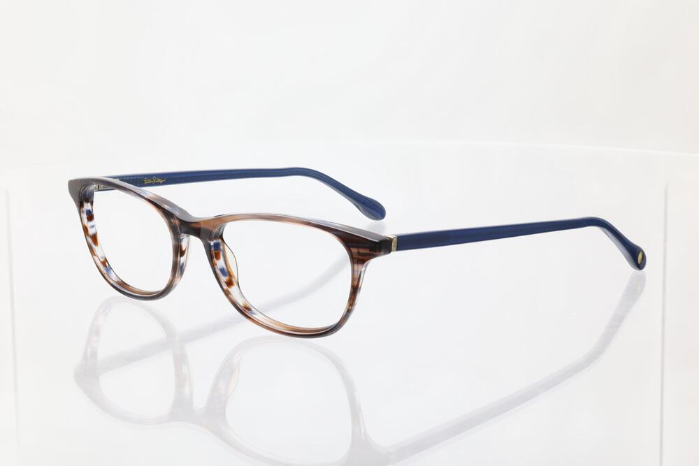 Lilly Pulitzer Braydon BR Brown Havana 51-17-135mm Eyeglass FRAMES ONLY - GOOD